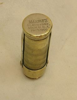 Marbles Gladstone Michigan Match Safe C 1900