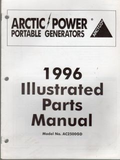 1996 Arctic Cat Portable Generator Parts Manual
