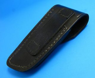 Gil Hibben Black Basketweave Leather Pro Belt Sheath Pouch Folding
