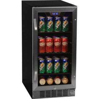  80 Can Built In Beverage Center, Compact Stainless Steel Refrigerator