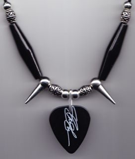 Slash Signature Black Guitar Pick Necklace