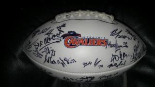 2007 Virginia Cavaliers Team Signed Gator Bowl Fullsize Football