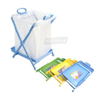 new foldable plastic garbage can trash bag rack