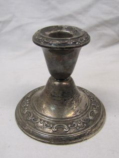 Pair of GORHAM Sterling 1129 Candlestick Holders 4 inch high