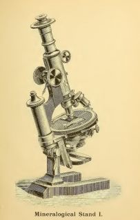 Mineralogical Stand Microscope 13x19 Print Reproduction