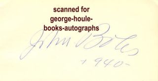John Boles Autograph 1940 Frankenstein