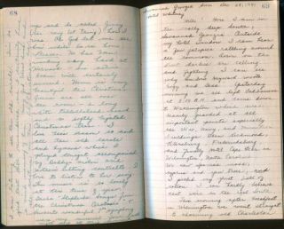 1941 1942 Handwritten Diary Teen Girl Boys War Ballet