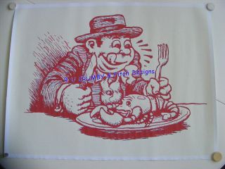 Crumb R Robert Lithograph Unsigned 20 x 24 Unframed Extremely RARE