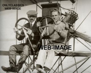 1909 Aviation Pioneer Glenn Curtiss Golden Flyer Biplane Vintage