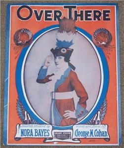 over there sheet music by george m cohan 1917