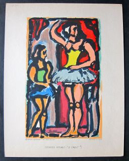 Georges Rouault • Le Cirque 1 Les Ballerines Circus of The