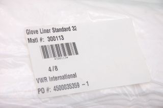 VWR International 14 Cotton Glove Liners 97 500/14 Case of 300 (25