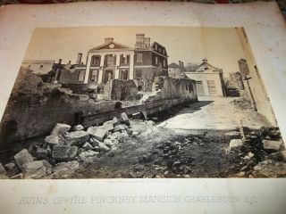George Barnard Ruins Pinckney Mansion Charleston Shermans Campaign