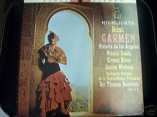 Georges Bizet Carmen LP Angel EMI Records 35818