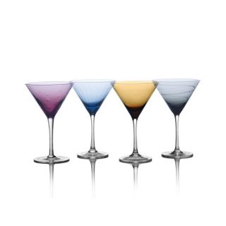 Mikasa Cheers Color Martini Glasses Set of 4
