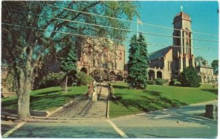 1960s GLEN COVE, NY, LI, ST. PATRICK’S ROMAN CATHOLIC CHURCH VIEW