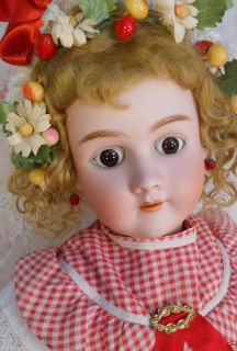 34 Simon & Halbig / Handwerck Antique German Doll, Large & Sweet