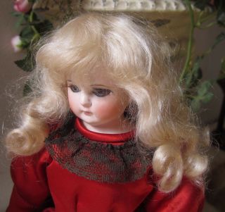   Mohair Wig Mini Hannah for Antique French German Doll Pl Blonde 5 6