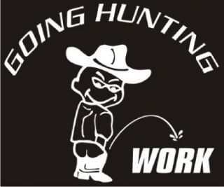 Going Hunting Decal Car Truck RV Laptop