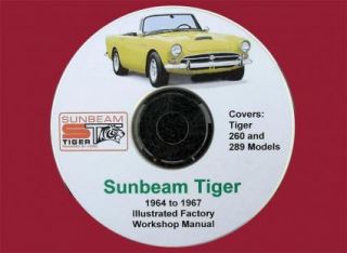 Sunbeam Tiger Factory Workshop Manual for 1964 through 1967 Models