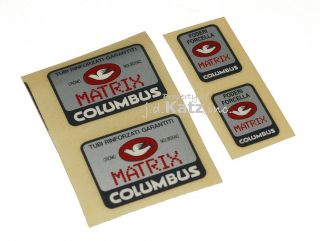  Four Reproduction Columbus Matrix Tubing Frame and Fork Decals
