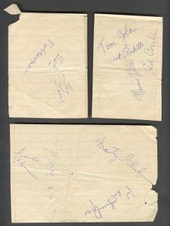 1950s Basketball 17 Autographs Vintage Sheet Glickman Wilkerson Gola
