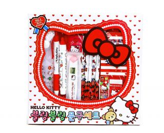 Hello Kitty stationery Set, Useful School Stationery Gift Box note pad