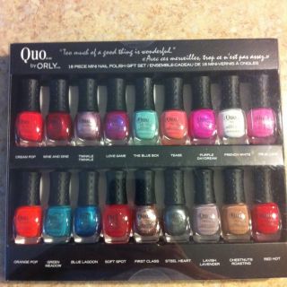 Quo by Orly 18 Piece Mini Nail Polish Gift Set on Sale
