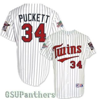 Kirby Puckett 1991 Minnesota Twins World Series Home Jersey Mens Sz M