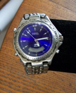 Blue Mens Wristwatch Jewelry Junk Drawer Glow in The Dark