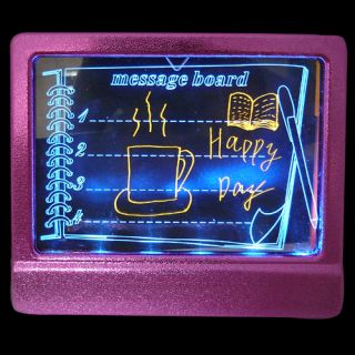 Electric Illuminated Message Board w Color Pen P R