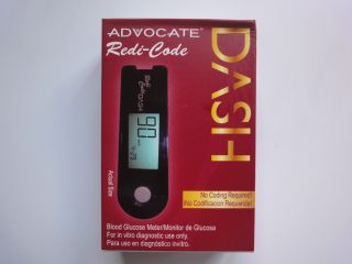 Advocate TD 4276 Redi Code Dash Blood Glucose Meter Blk
