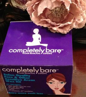  COMPLETELY BARE Salon Quality Face Sensitive Area Hair Removal WAX KIT