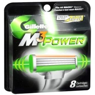 Gillette M3 Power Razor Blades Cartridges Refills 8ct