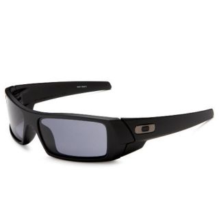 New Oakley Gascan Sunglasses Polished Black Frame 03 471 Grey Lenses
