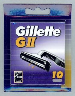 30 Gillette TRAC II / GII Blades RARE NO LUBE NIP Sealed, G2 SAME AS