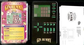 GIN RUMMY electronic handheld game by MGA. Game has been tested and is