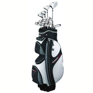  x9 Mens RH Graphite Steel Hybrid Golf Club Package Set Cart Bag