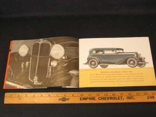 1932 Willys Overland Car Catalog Sales Brochure