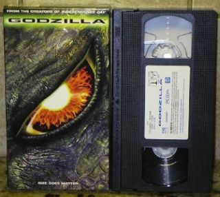 Godzilla Movie VHS Free U s Shipping 043396231238