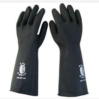  Proof Industrial Heavy Duty Long Gauntlets Rubber Latex Gloves