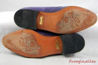 Giorgio Brutini Mens Dress Loafers Shoes 7 5 M Purple Snakeskin Suede