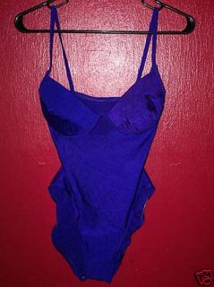 Cole Ladies Size 8 Purple 1pc Bathing Suit Swimsuit
