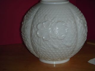 Gone with The Wind Milk Glass 8 inch Ball Oil Lamp Shade