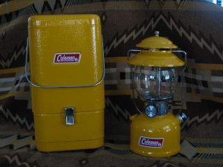 10 72 Coleman Lantern 200A Gold Bond Color Series with Metal Case