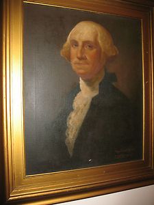  Canvas Painting George Washington Gilbert Stuart RENDITION1932