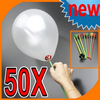  Balloons with Plastic Cups Sticks Golden Balloon Kids Party