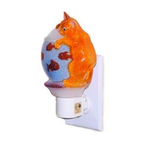  Kids Child Gift Glow Goldfish Bowl Fish Kitty Sleep Orange