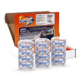 GILLETTE FUSION MANUAL CARTRIDGE, 12 COUNT PACKAGE