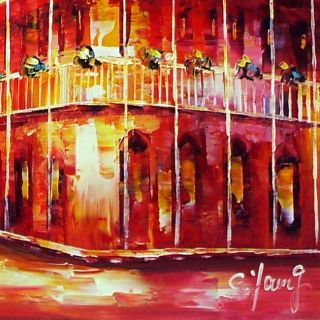 Goldy Young New Orleans French Quarter at Night 20X24